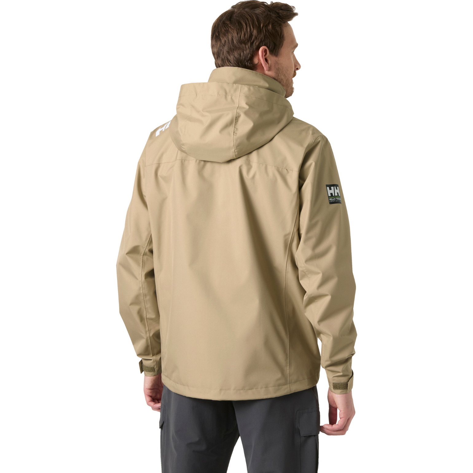 2026 Helly Hansen Männer Crew Segeljacke Mit Kapuze 2.0 34443 - Pebble